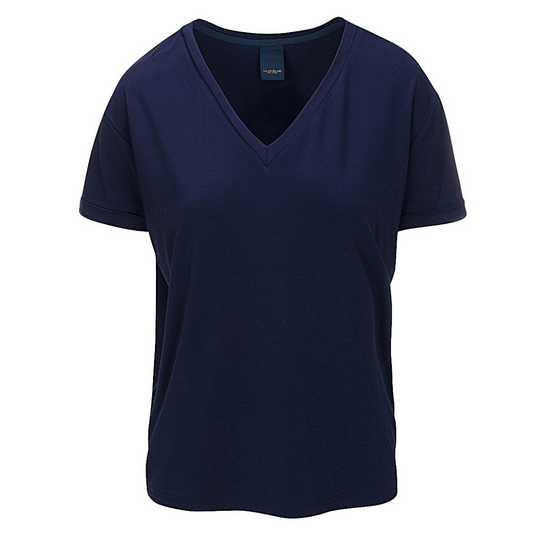 LUXZUZ // ONE TWO Karvi Bamboo T-Shirt 577 Night Blue