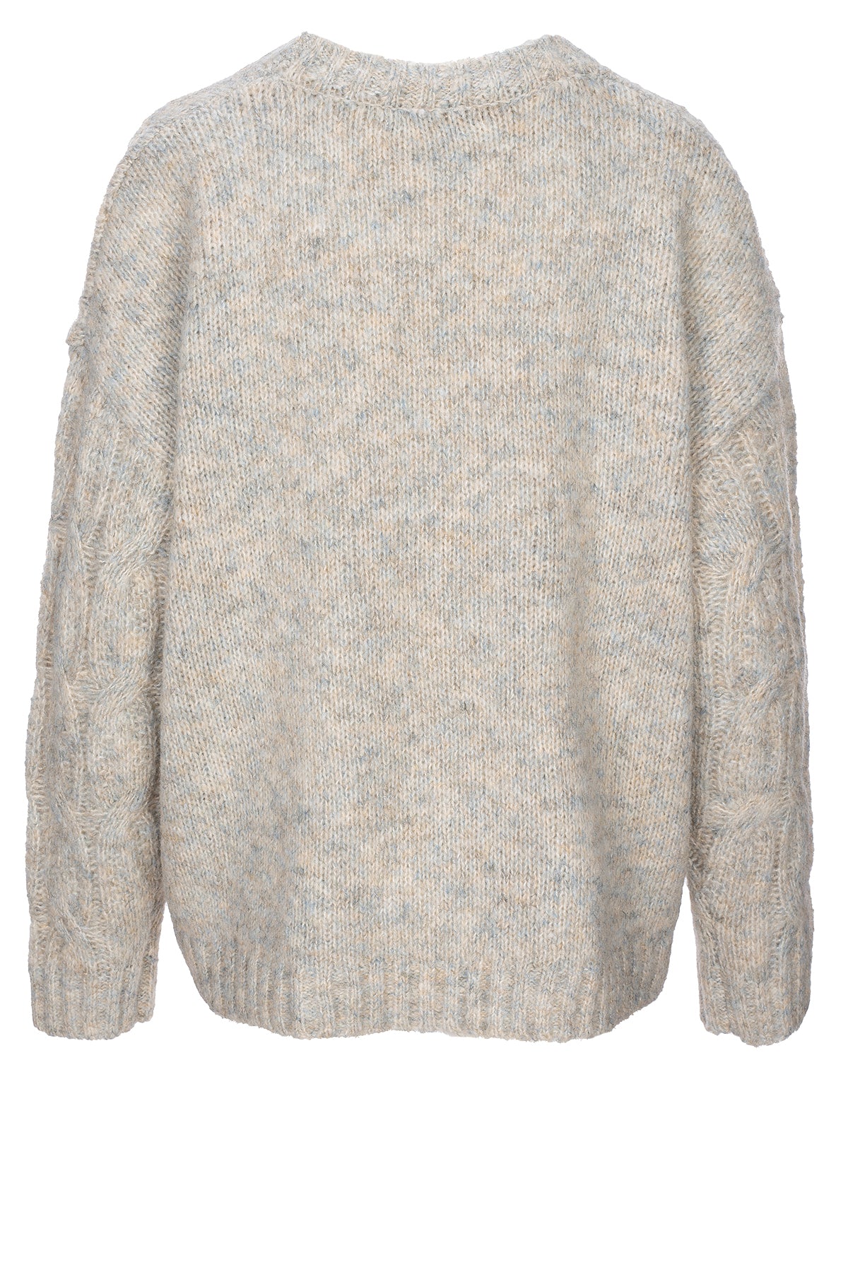 LUXZUZ // ONE TWO Katcha Knit Knit 808 Light Grey Melange