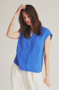 Kikantia Top - Palace Blue