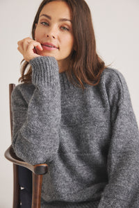 Kizzie Knit - Dark Grey Melange