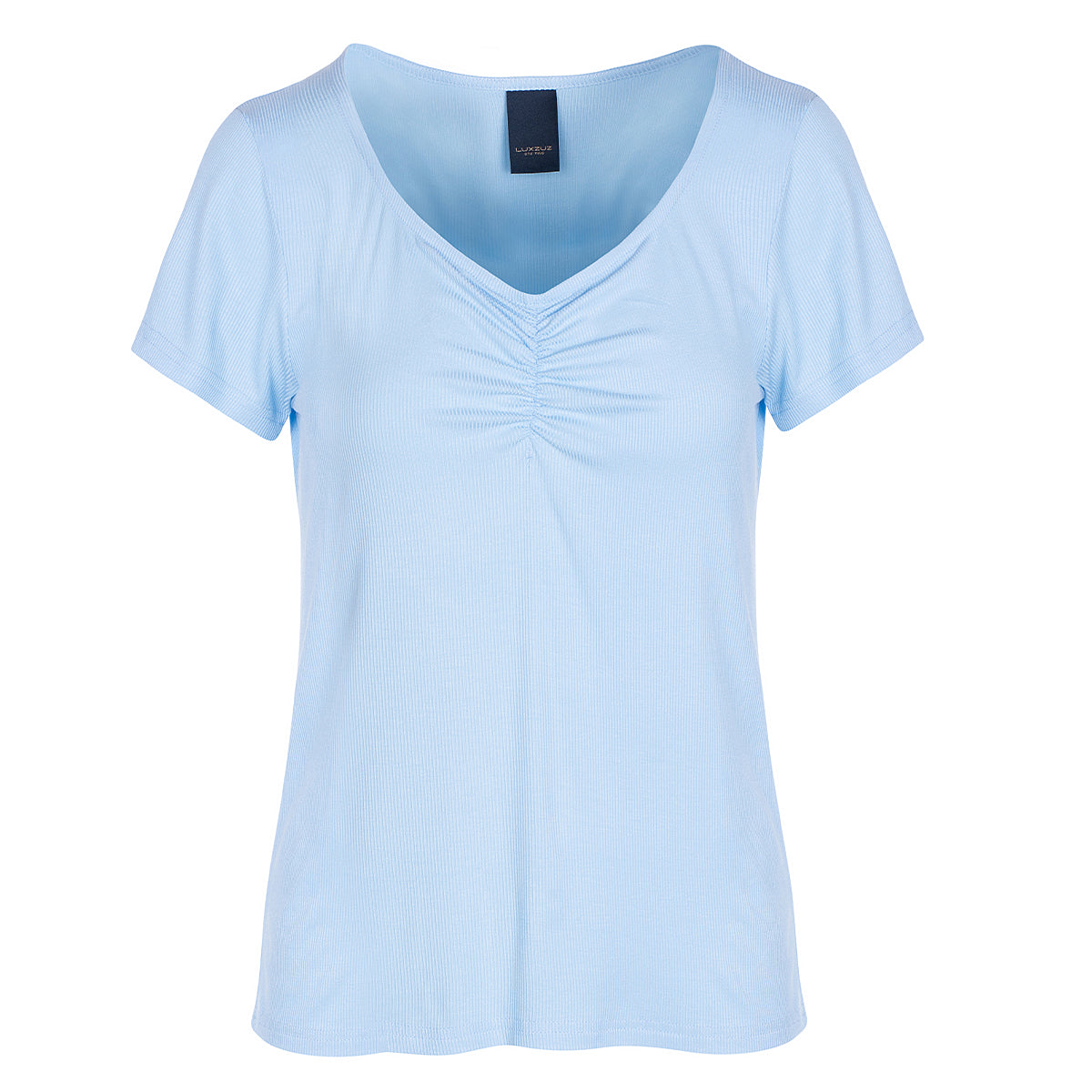 LUXZUZ // ONE TWO Klaudine T-shirt T-Shirt 506 Blue Bell