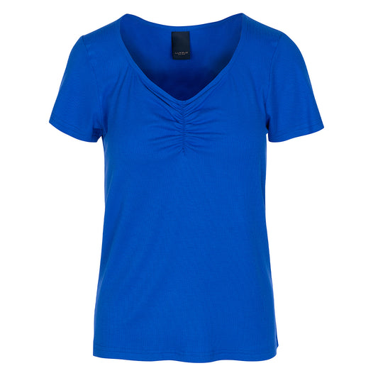 LUXZUZ // ONE TWO Klaudine T-shirt T-Shirt 558 Dazzling Blue