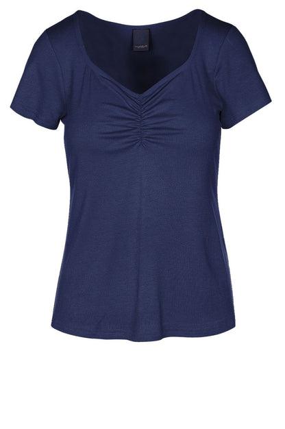 LUXZUZ // ONE TWO Klaudine T-shirt T-Shirt 568 Mood Indigo