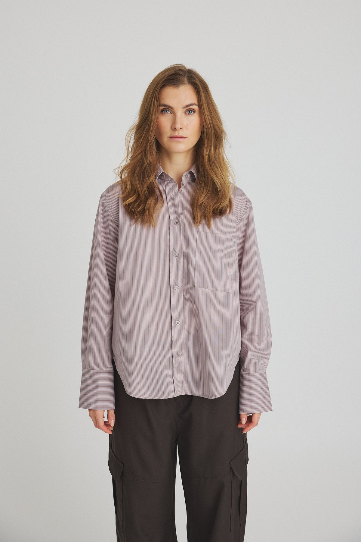 LUXZUZ // ONE TWO Laika Shirt Shirt 716 Bark Brown