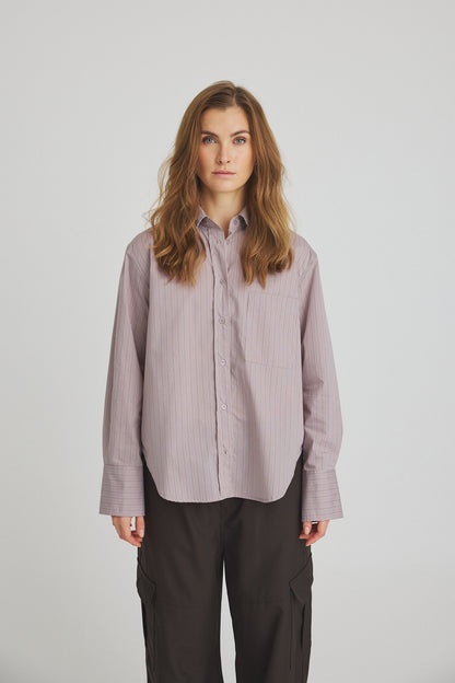 LUXZUZ // ONE TWO Laika Shirt Shirt 716 Bark Brown