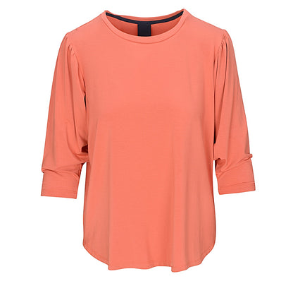 LUXZUZ // ONE TWO Lailong Bamboo T-Shirt 216 Apricot Brandy