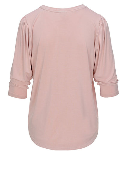 LUXZUZ // ONE TWO Lailong Bamboo T-Shirt 302 Rose Smoke