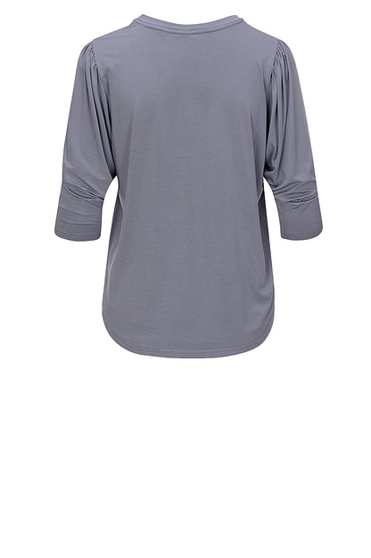 LUXZUZ // ONE TWO Lailong Bamboo T-Shirt 818 Steel Grey