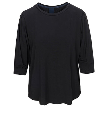LUXZUZ // ONE TWO Lailong Bamboo T-Shirt 999 Black