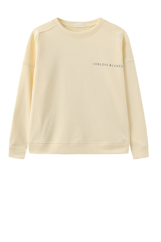 LUXZUZ // ONE TWO Lovelux Sweat Sweat 129 Pastel Yellow
