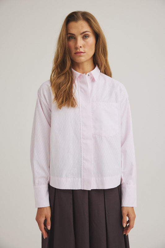 LUXZUZ // ONE TWO Makiero Shirt Shirt 384 Cradle Pink