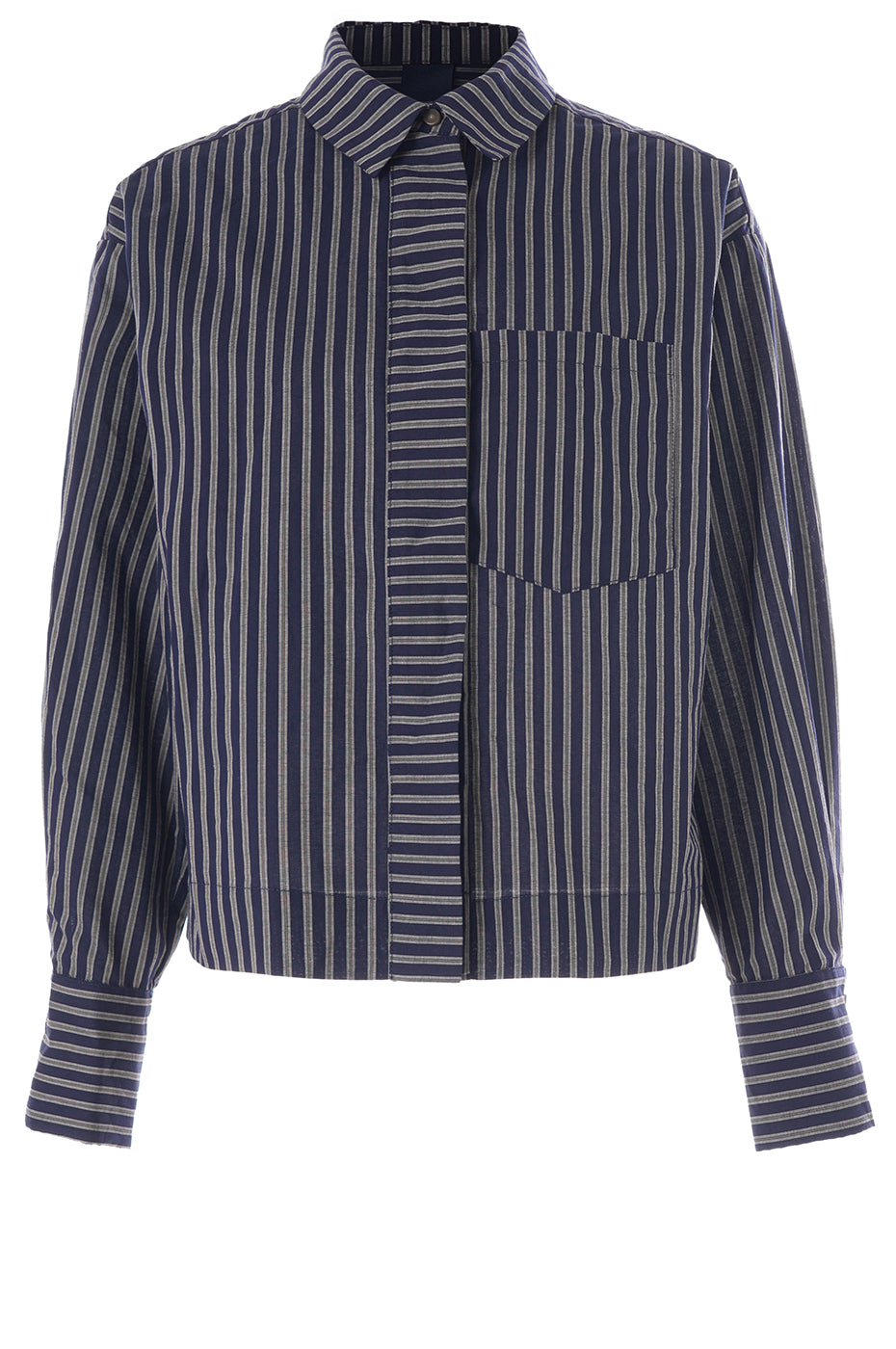 LUXZUZ // ONE TWO Makiero Shirt Shirt 577 Night Blue