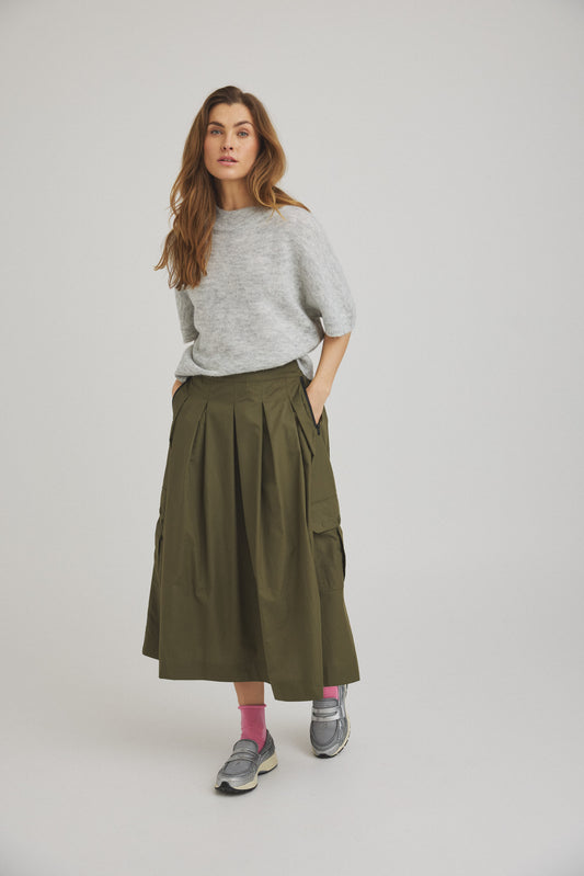 LUXZUZ // ONE TWO Malle Skirt Skirt 637 Dusty Olive