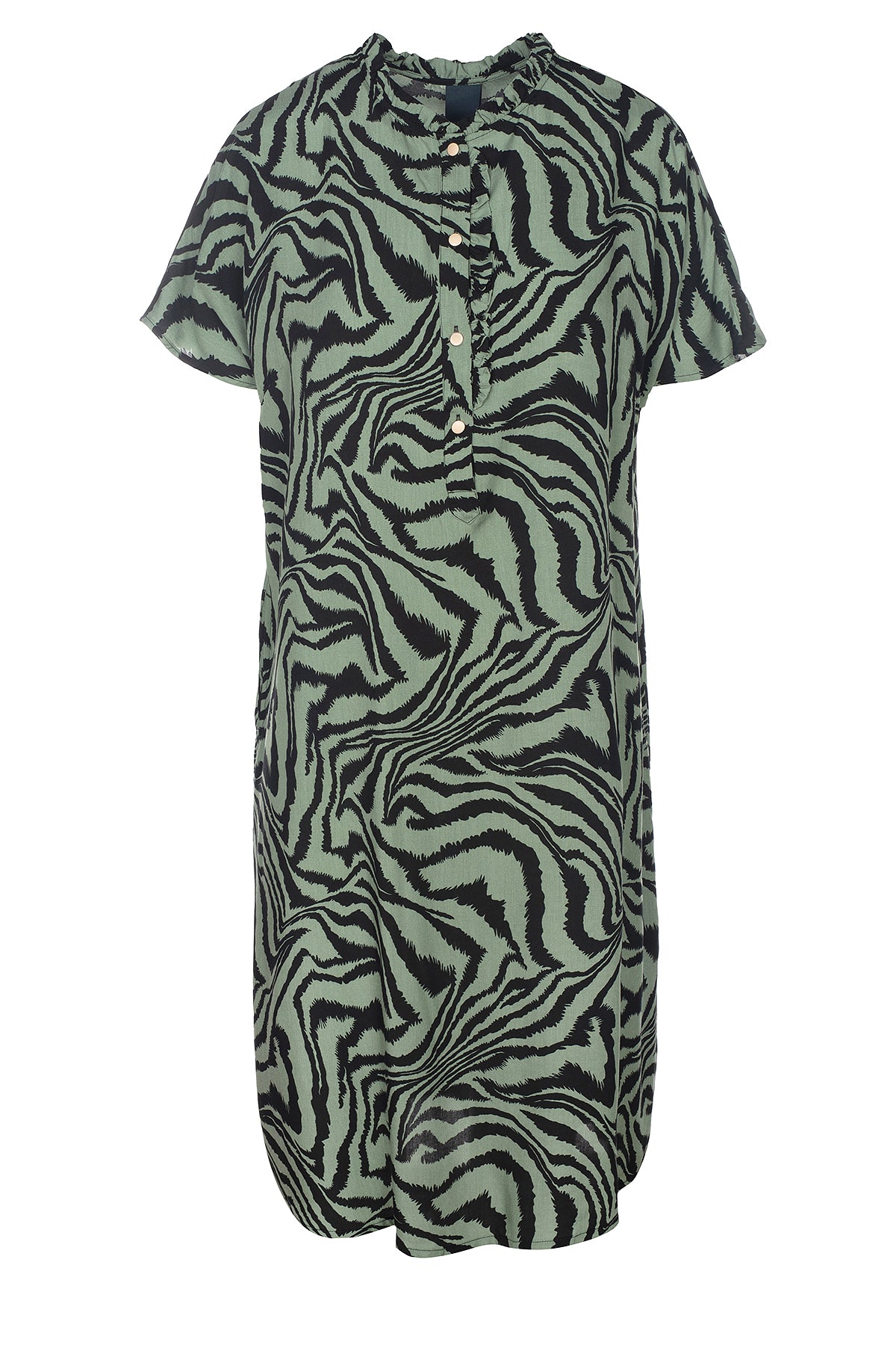 LUXZUZ // ONE TWO Marito Dress Dress 672 Hedge Green