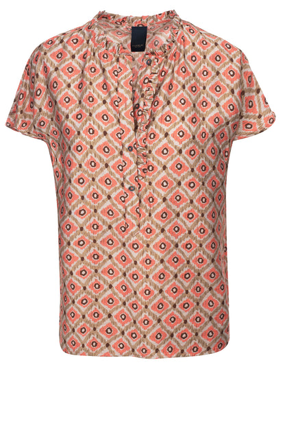 LUXZUZ // ONE TWO Maritoana Blouse Blouse 355 Hot Coral
