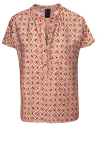 Maritoana Blouse - Hot Coral