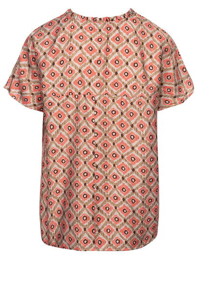 LUXZUZ // ONE TWO Maritoana Blouse Blouse 355 Hot Coral