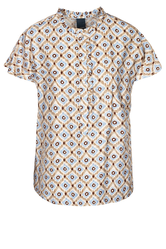 LUXZUZ // ONE TWO Maritoana Blouse Blouse 553 Granada Sky