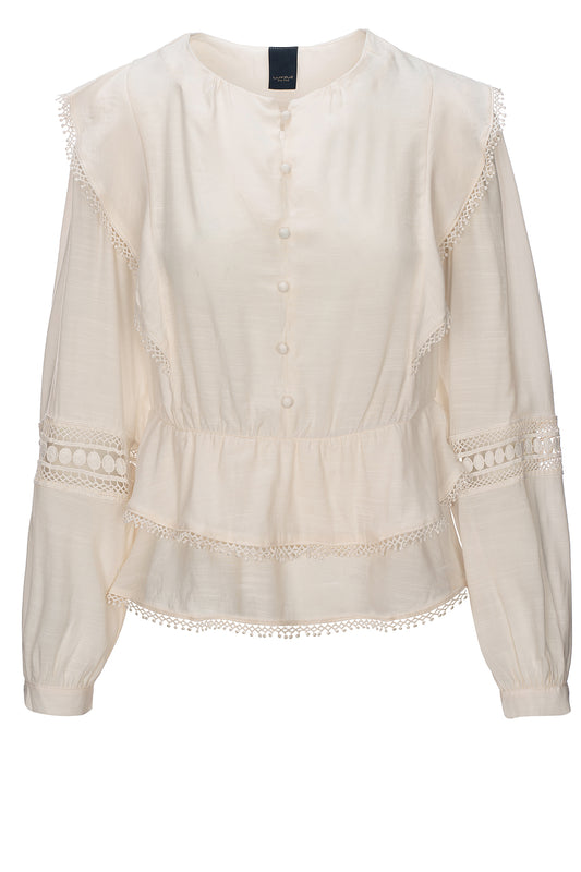 LUXZUZ // ONE TWO Marleen Blouse Blouse 740 Buttercream