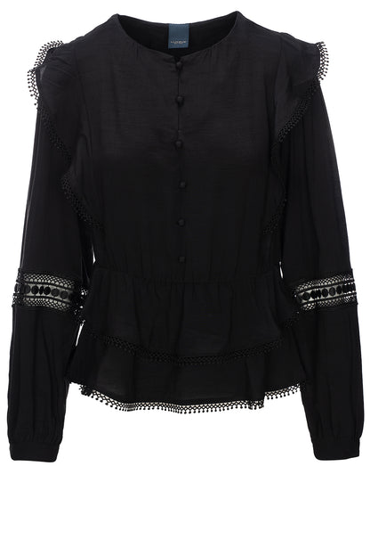 LUXZUZ // ONE TWO Marleen Blouse Blouse 999 Black