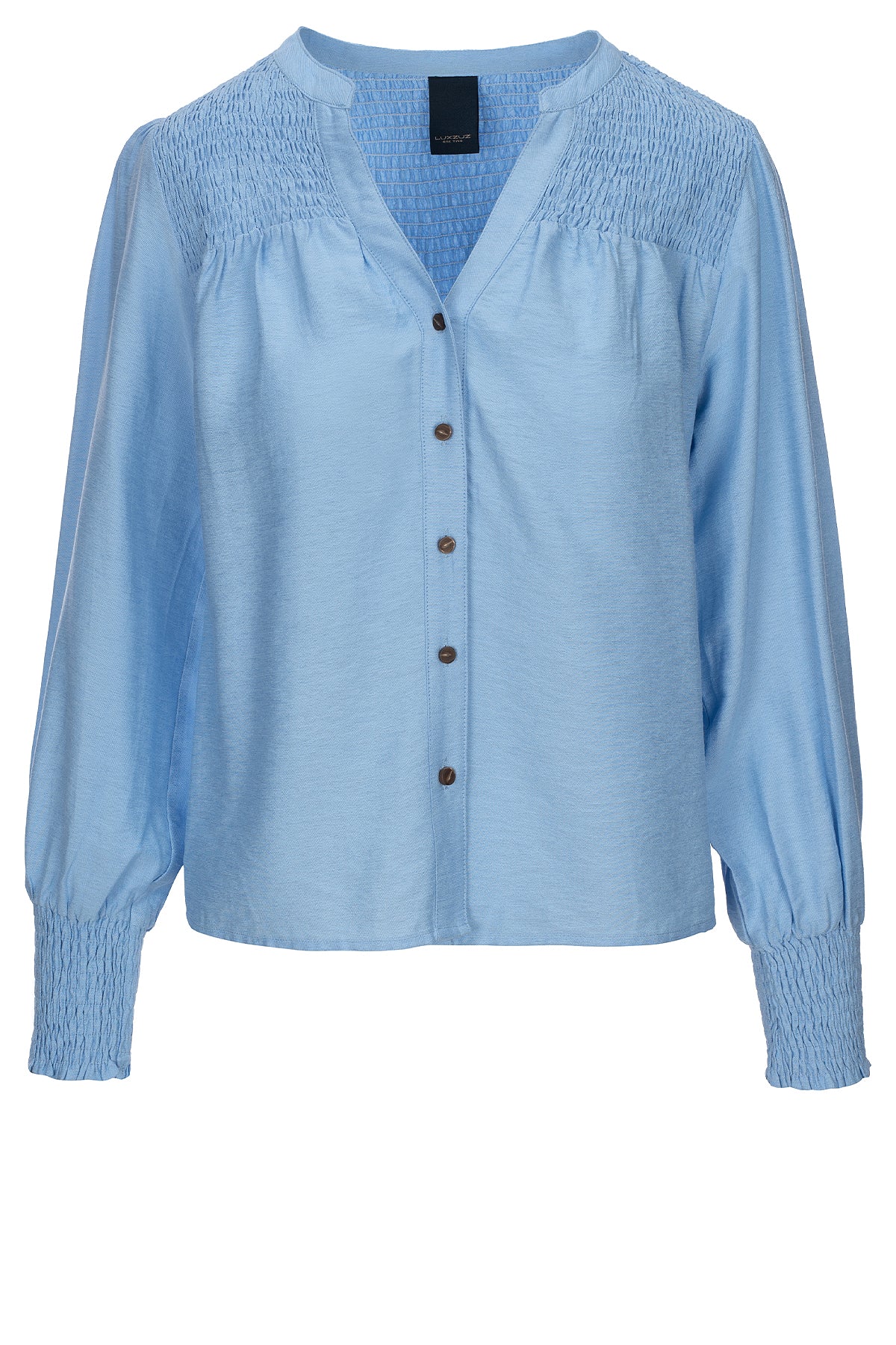 LUXZUZ // ONE TWO Meiko Shirt Shirt 514 Cashmere Blue