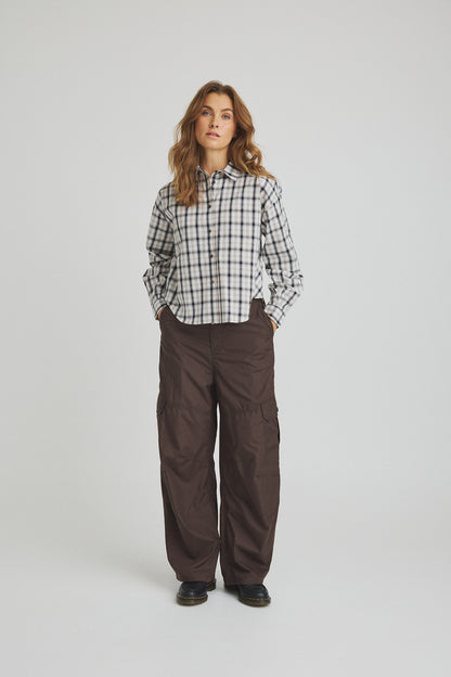 LUXZUZ // ONE TWO Olly Pant Pant 793 Chocolate Plum