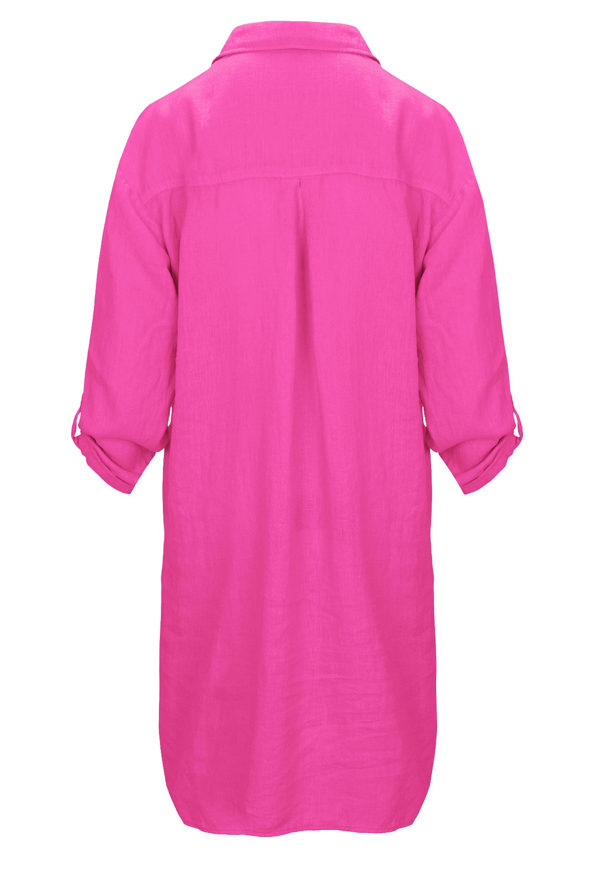 LUXZUZ // ONE TWO Osa Long Shirt Dress 388 Cabaret Pink