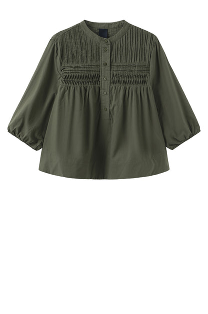 LUXZUZ // ONE TWO Percha Blouse Blouse 632 Olivo