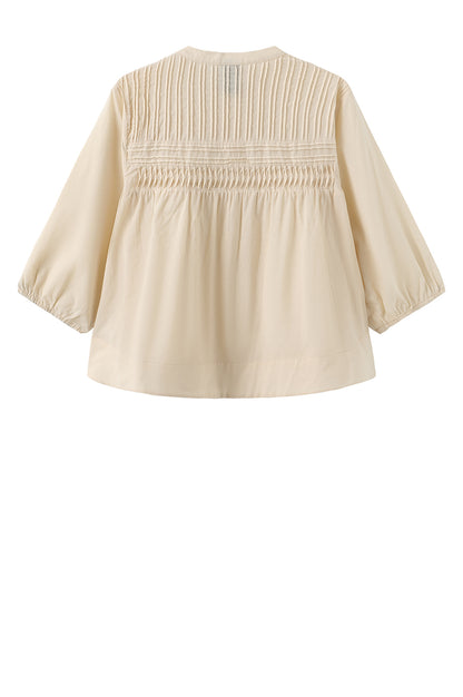 LUXZUZ // ONE TWO Percha Blouse Blouse 741 Ecru
