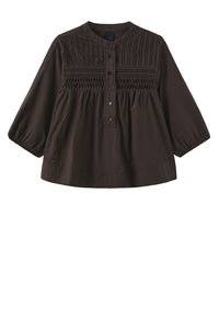 Percha Blouse - Coffee Bean