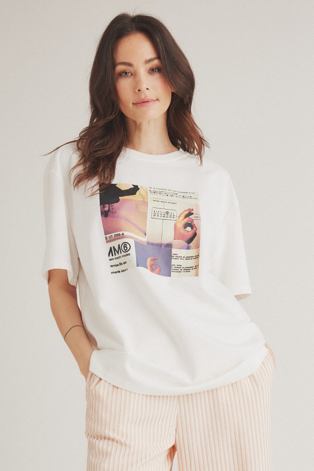 LUXZUZ // ONE TWO Perfi T-Shirt T-Shirt 737 Cream