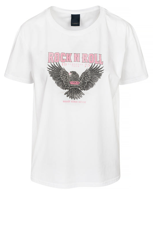 LUXZUZ // ONE TWO Rock T-shirt T-Shirt 901 White