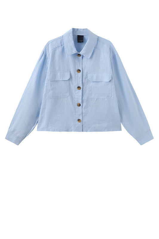LUXZUZ // ONE TWO Ruby Shirt Shirt 501 Cerulean Blue