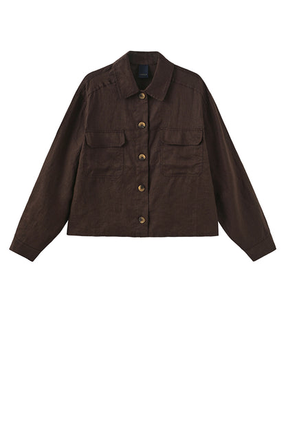 LUXZUZ // ONE TWO Ruby Shirt Shirt 799 Choco Lux