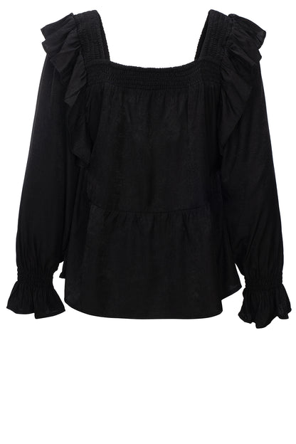 LUXZUZ // ONE TWO Rufusana Blouse Blouse 999 Black