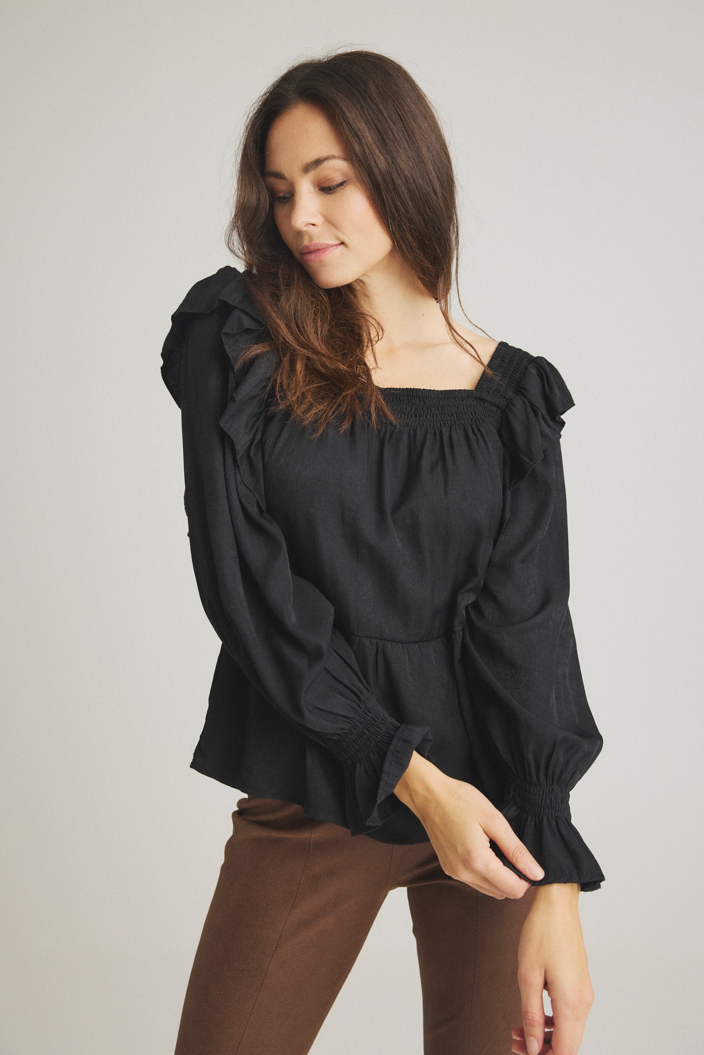 LUXZUZ // ONE TWO Rufusana Blouse Blouse 999 Black