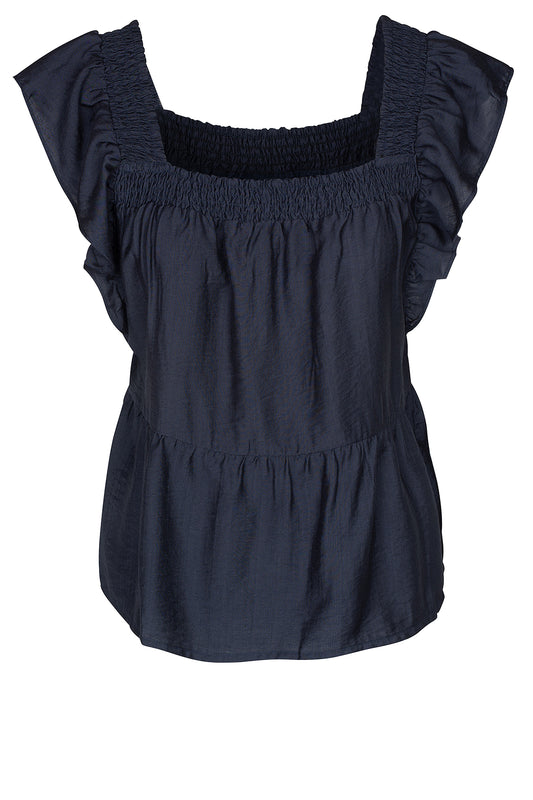 LUXZUZ // ONE TWO Rufusine Blouse Blouse 575 Navy Blue