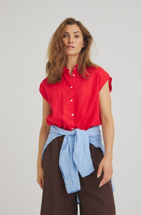 Sakina Shirt - Flame Scarlet