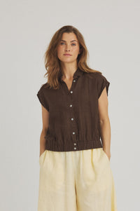 Sakina Shirt - Choco Lux
