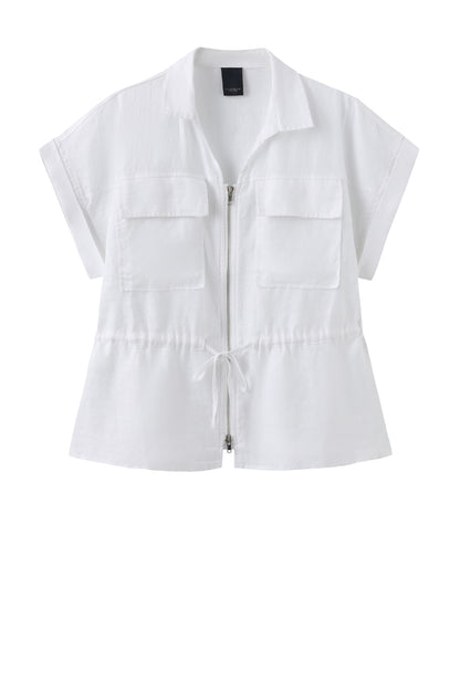 LUXZUZ // ONE TWO Sari Shirt Shirt 901 White