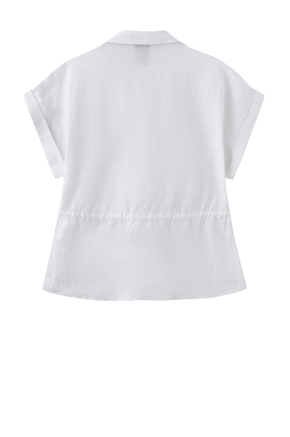 LUXZUZ // ONE TWO Sari Shirt Shirt 901 White
