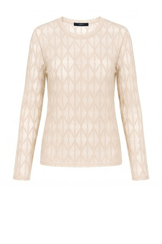 LUXZUZ // ONE TWO Segberg Lace T-shirt T-Shirt 741 Ecru