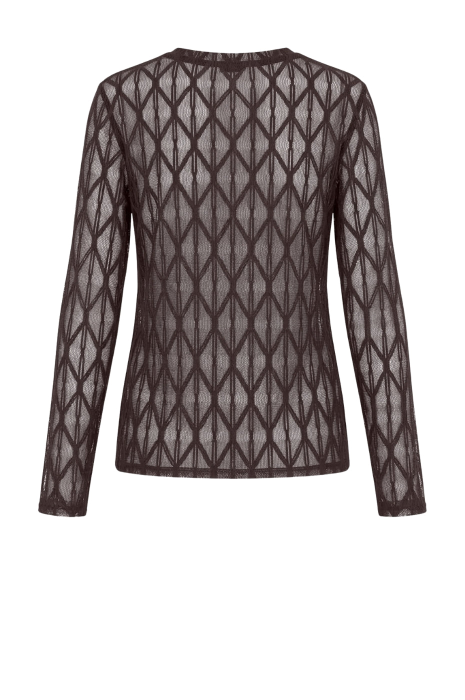 LUXZUZ // ONE TWO Segberg Lace T-shirt T-Shirt 788 Chocolate Chip