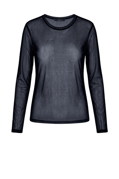 LUXZUZ // ONE TWO Segberg Mesh T Shirt T-Shirt 577 Night Blue