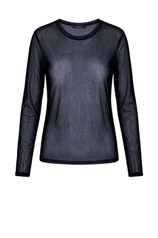 LUXZUZ // ONE TWO Segberg Mesh T Shirt T-Shirt 577 Night Blue