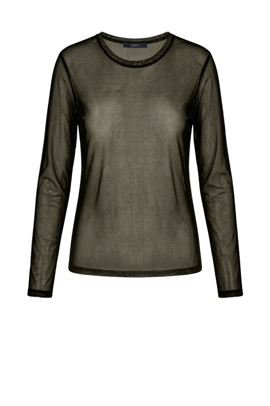 LUXZUZ // ONE TWO Segberg Mesh T Shirt T-Shirt 637 Dusty Olive