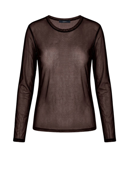 LUXZUZ // ONE TWO Segberg Mesh T Shirt T-Shirt 799 Choco Lux
