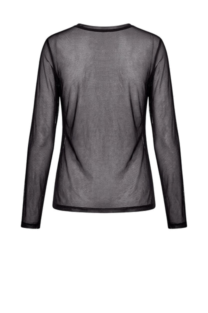 LUXZUZ // ONE TWO Segberg Mesh T Shirt T-Shirt 999 Black