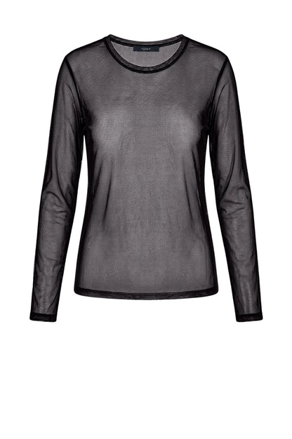 LUXZUZ // ONE TWO Segberg Mesh T Shirt T-Shirt 999 Black