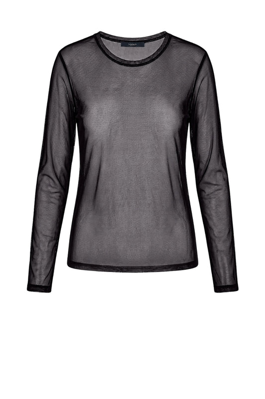 LUXZUZ // ONE TWO Segberg Mesh T Shirt T-Shirt 999 Black
